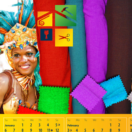 L A Dupigny & Co Ltd 2013 Calendar | Concept | Layout